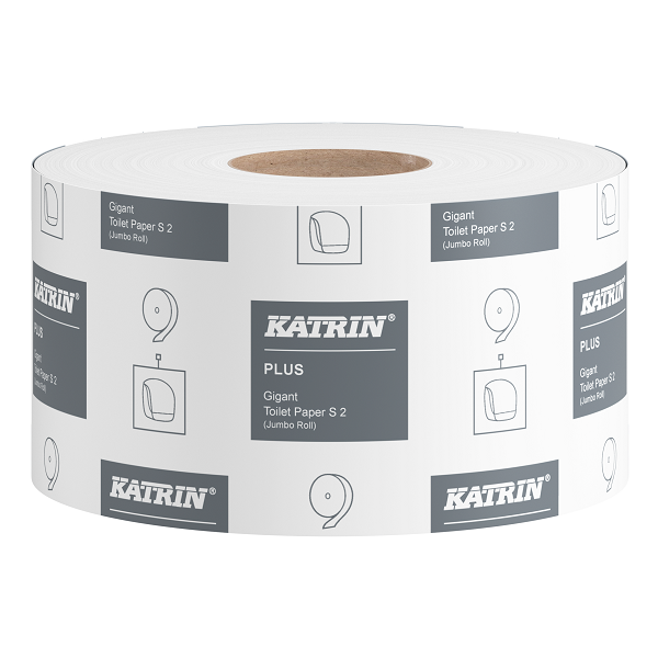Toalettpapper Katrin Plus Gigant S  2-lagers vit 12 rl