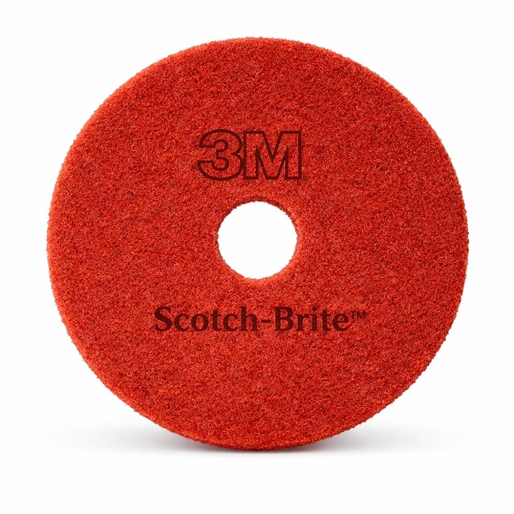 Röd Rondell 14 tum 3M Scotch-Brite