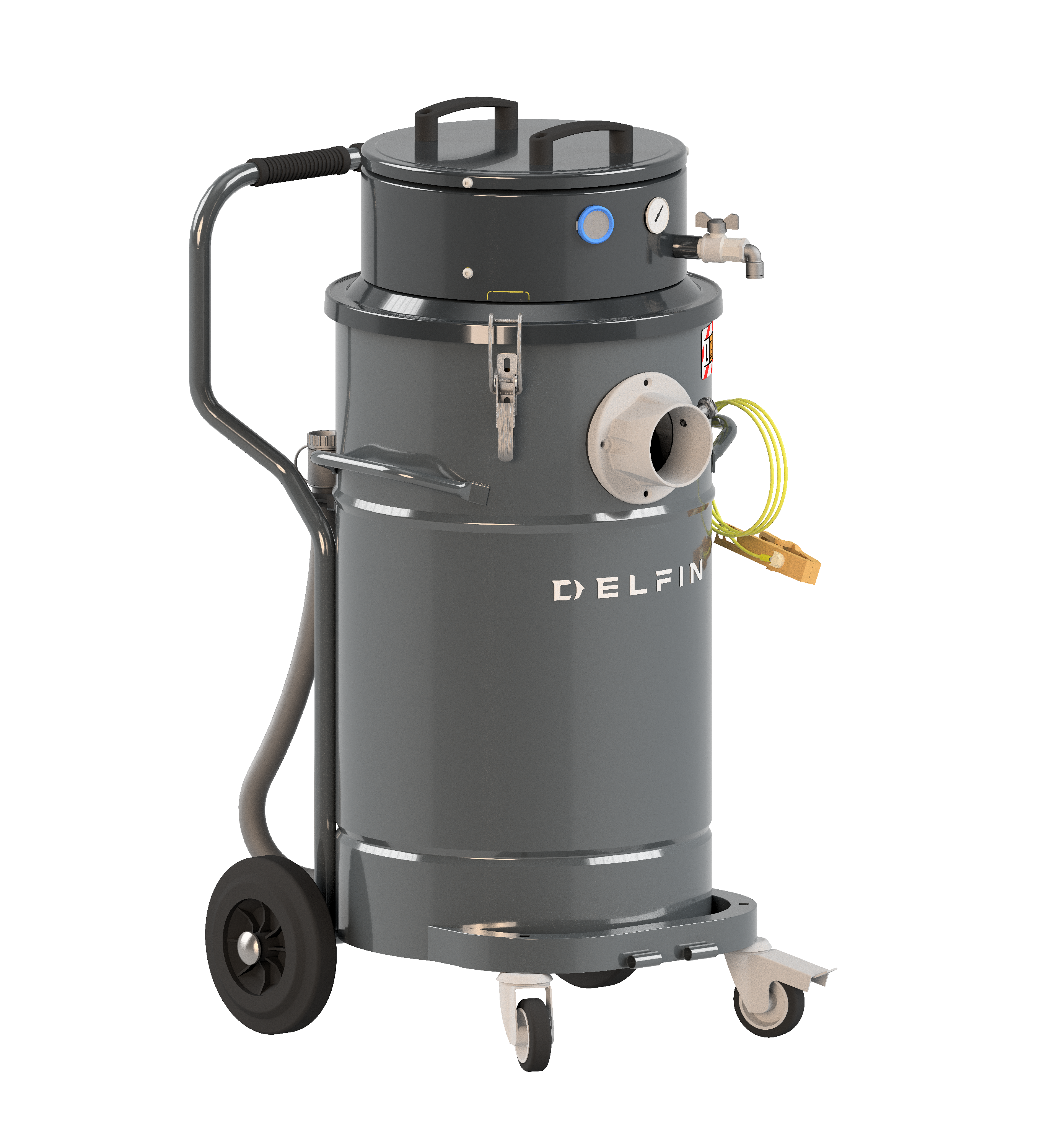Industridammsugare Delfin 802 WD AIR 14V Tryckluftdriven