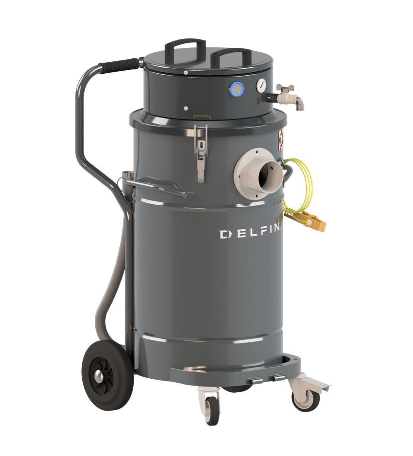 Industridammsugare Delfin 802 WD AIR 14V Tryckluftdriven