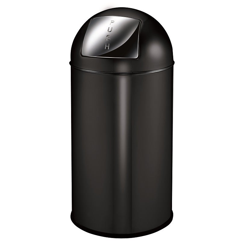 Papperskorg EKO Pushcan Matt Svart 40L
