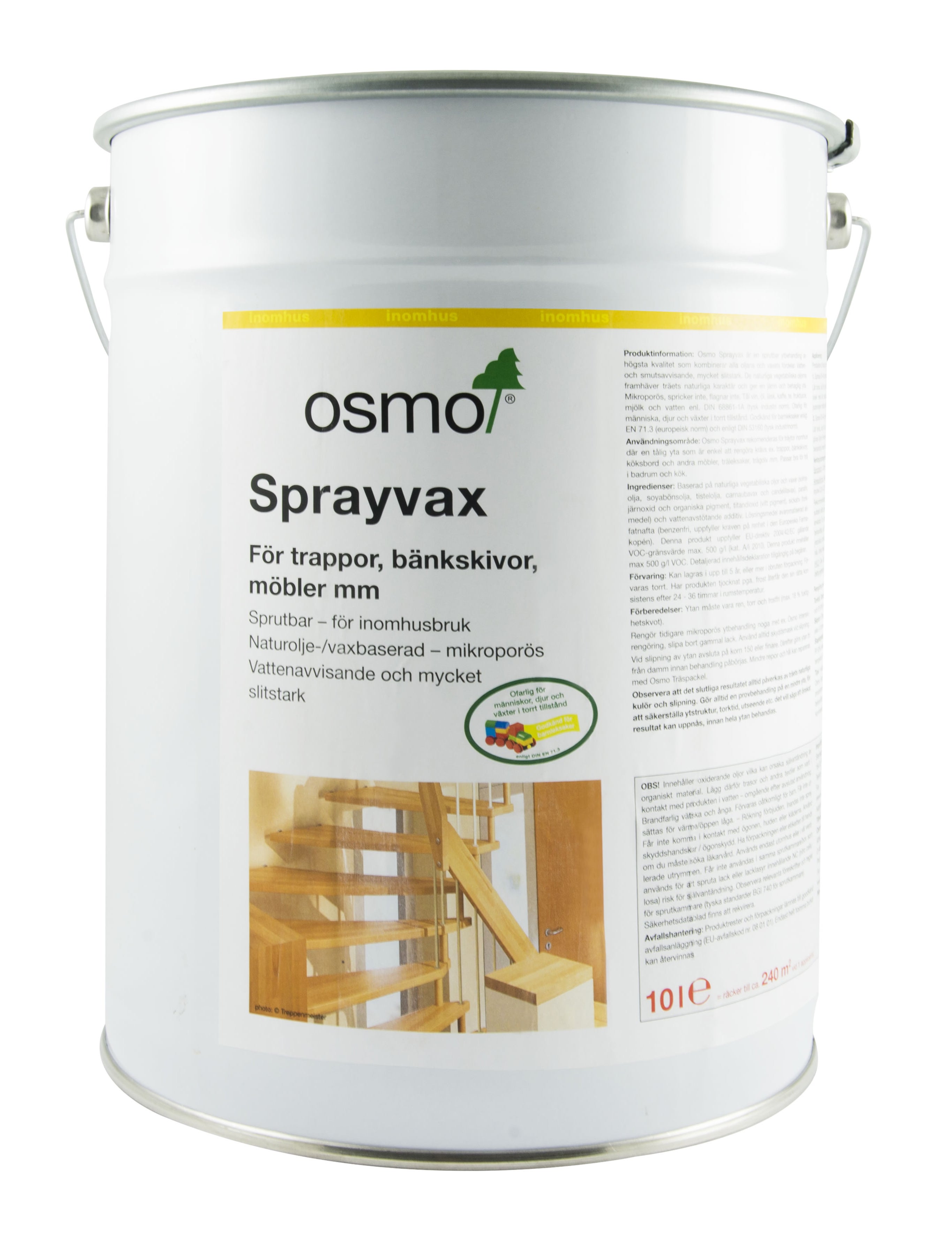 Sprayvax 3010 Natur Osmo Ljus Vit 10 l Matt