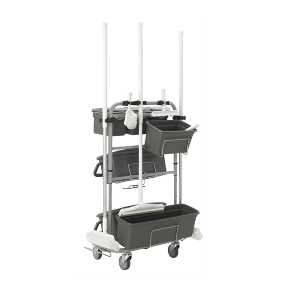 Vikan Slimliner Rengöringsvagn 40 cm Grå