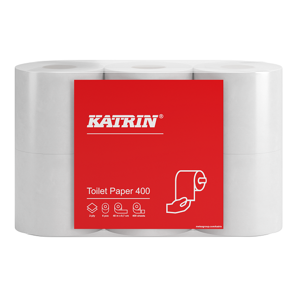 Toalettpapper Katrin Classic 400 2-lag