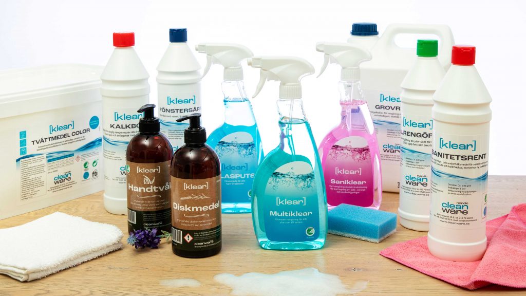 Klear rengöringsprodukter