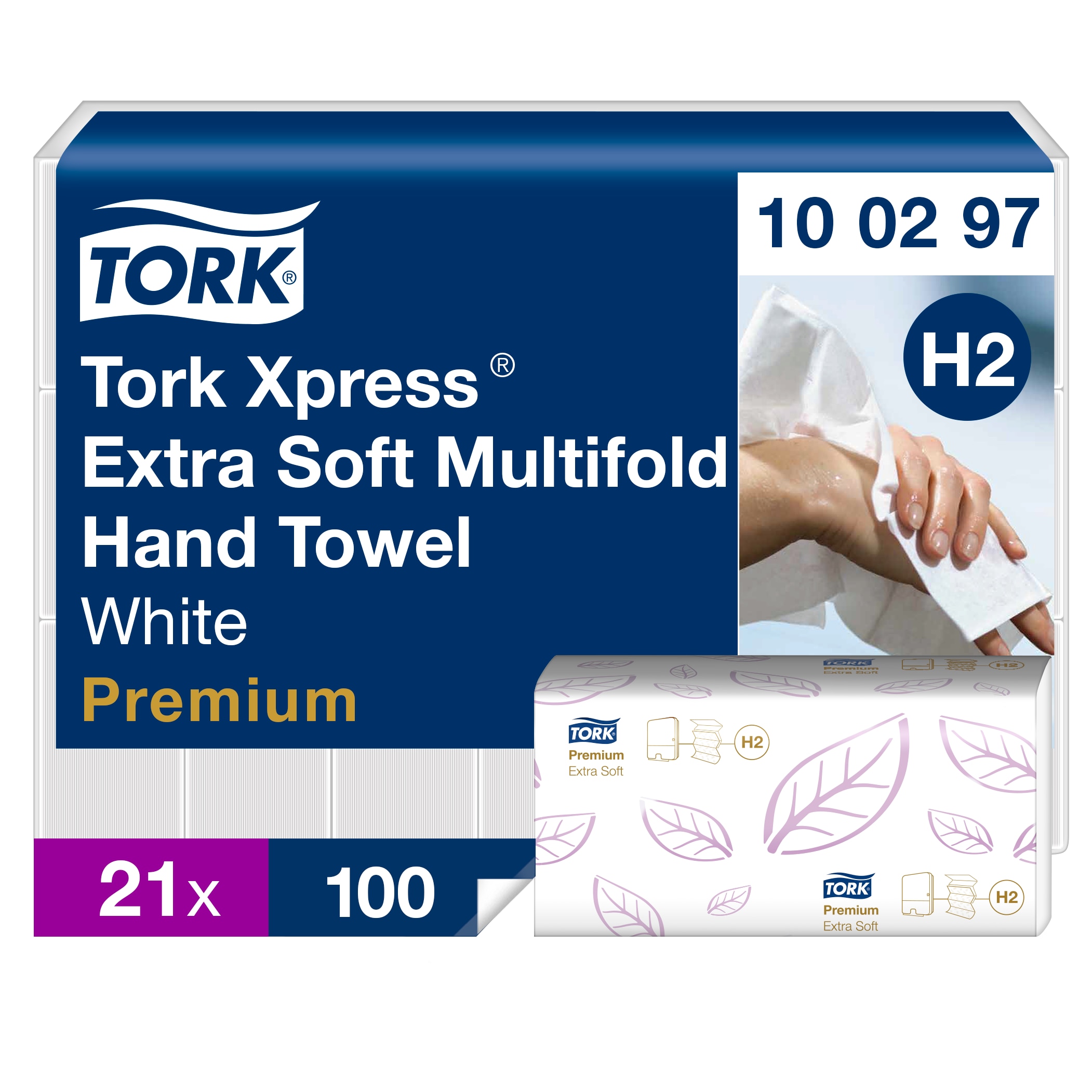 Pappershandduk Tork Premium H2 100297