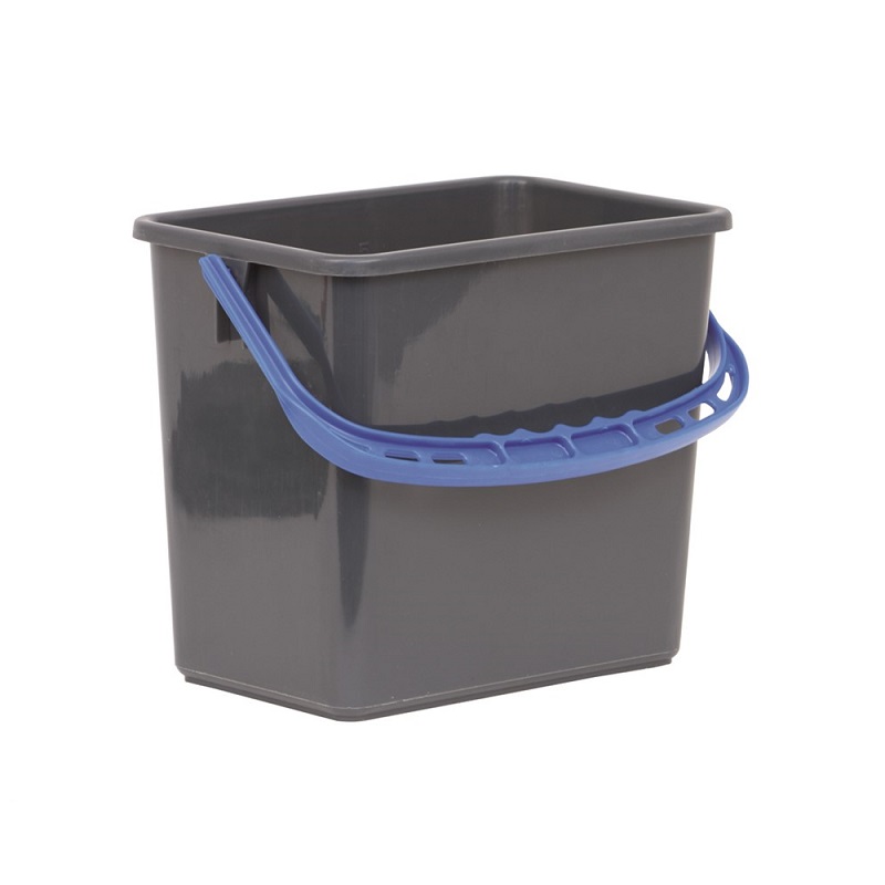 Hink 6L grå blå handtag