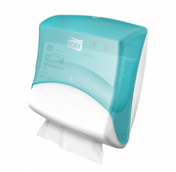 Dispenser Tork W4 Vit/Turkos Top-Pack