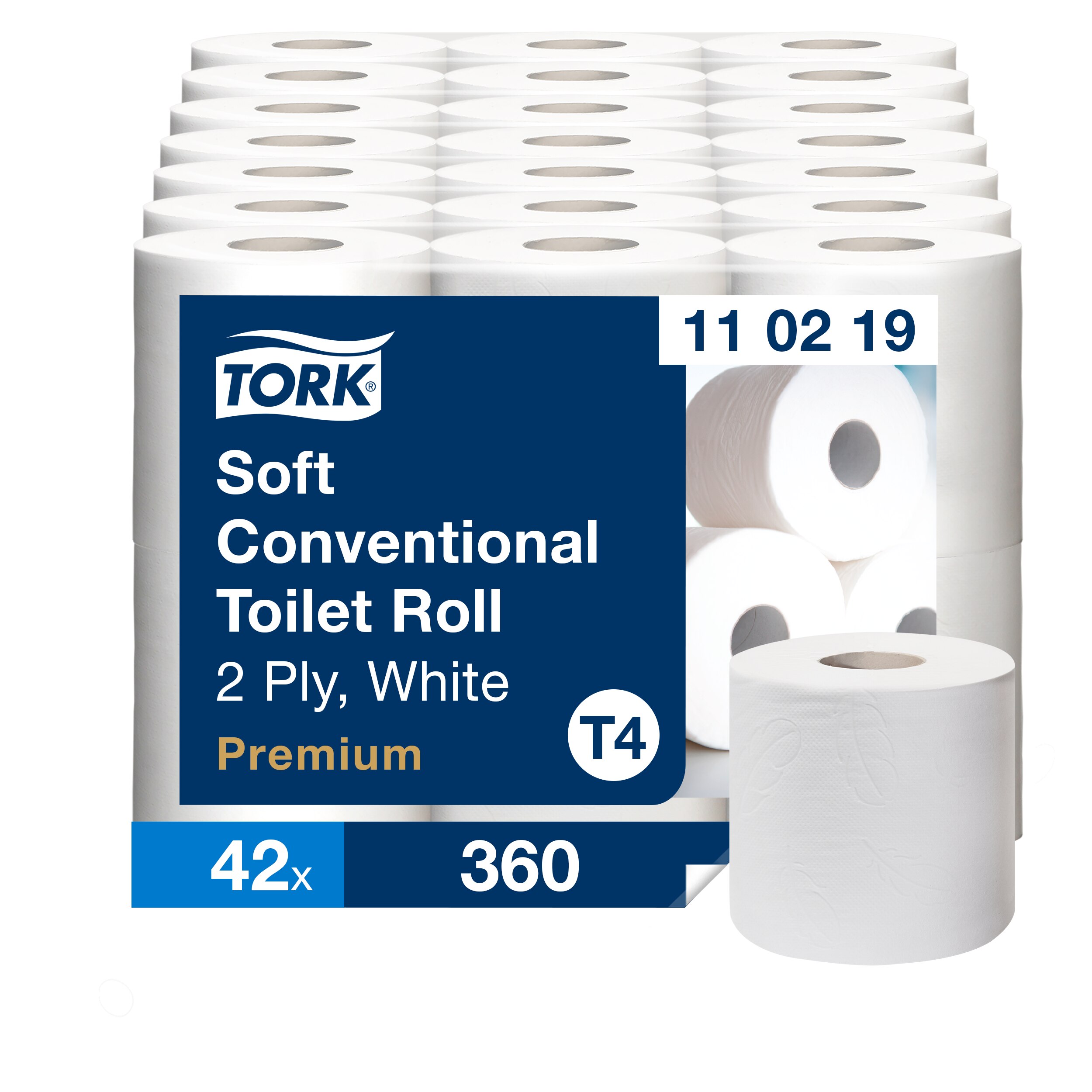 Tork T4 Premium Toalettpapper 2-lager 110219