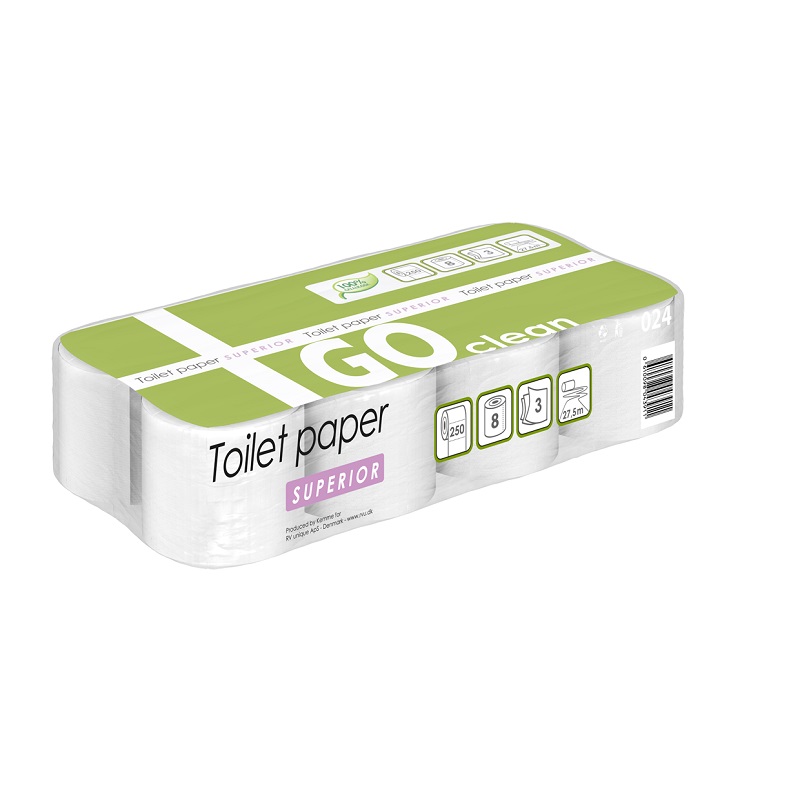 Toalettpapper GOclean Soft 3-lager