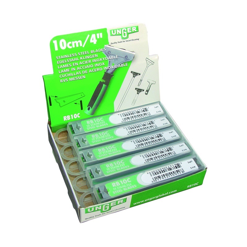 Blad golvskrapa 10-pack Unger på 10 cm
