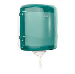 Tork Reflex M4 Vit/Turkos Dispenser Centrummatad 473180