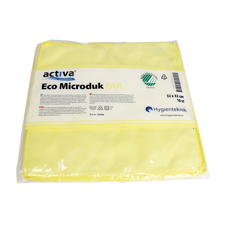 Mikrofiberduk Activa Eco Gul