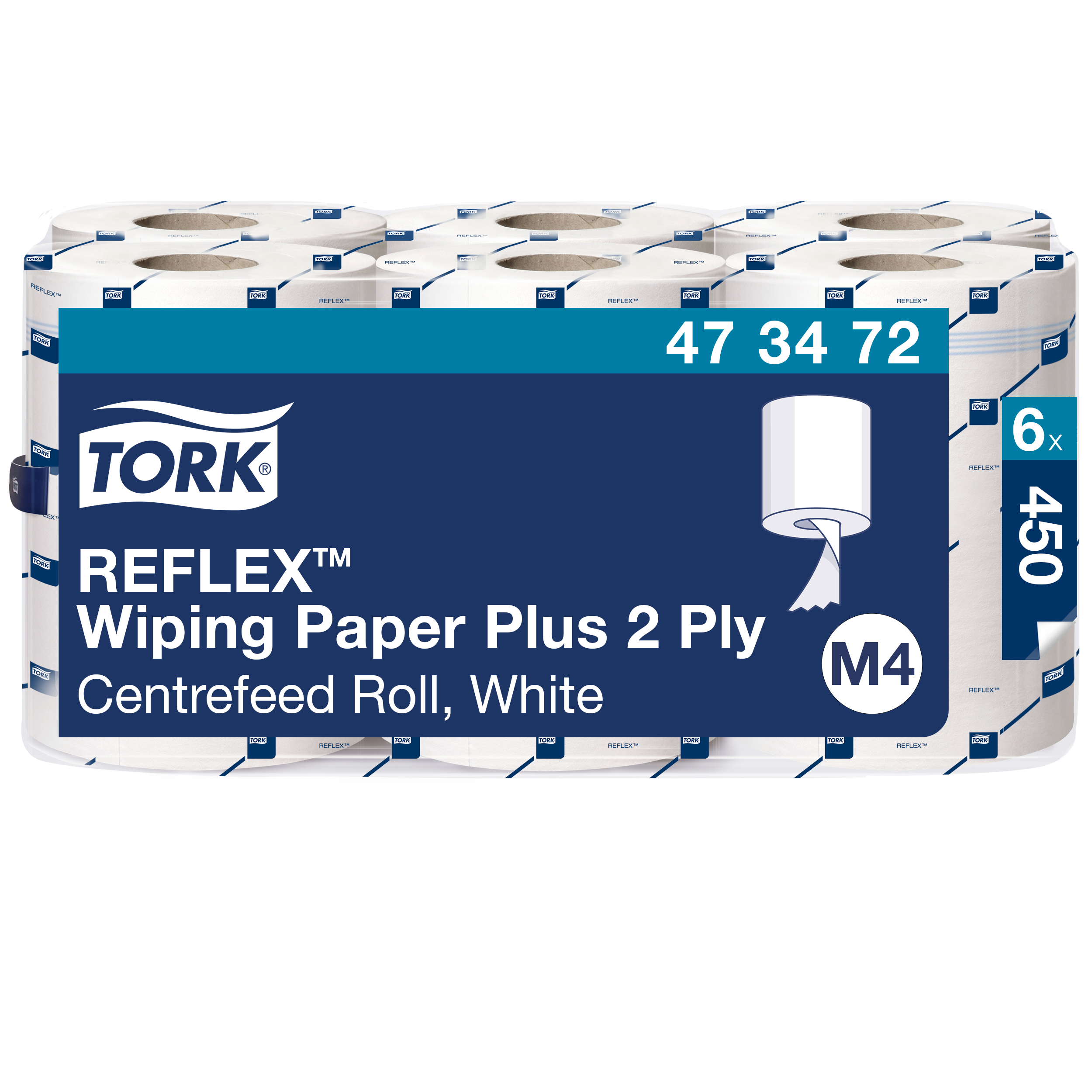 Tork Torkpapper Plus M4 Reflex Vit 2-lager 473472