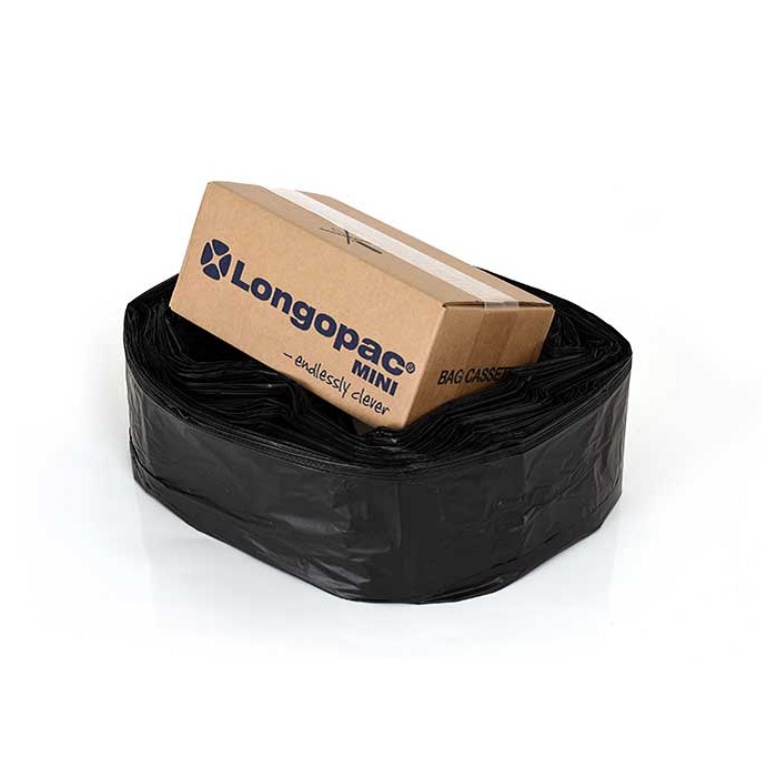 Sopsäckkassett Longopac Mini Black 60m Standard