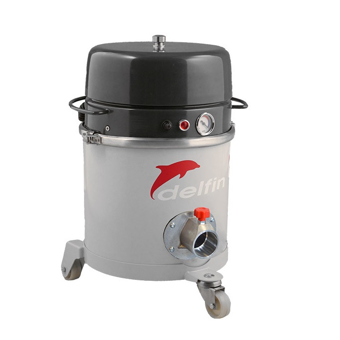 Dammsugare Delfin Microtec 002 renrum/industri rostfri behållare