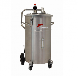 Den mobila föravskiljaren Delfin SEP.DLF-0101 är idealisk för höga temperaturer och skyddar ditt centraldammsugarsystem effektivt