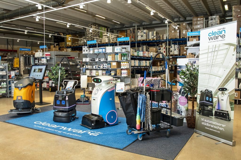 Butik Cleanware robotskurmaskiner städrobotar