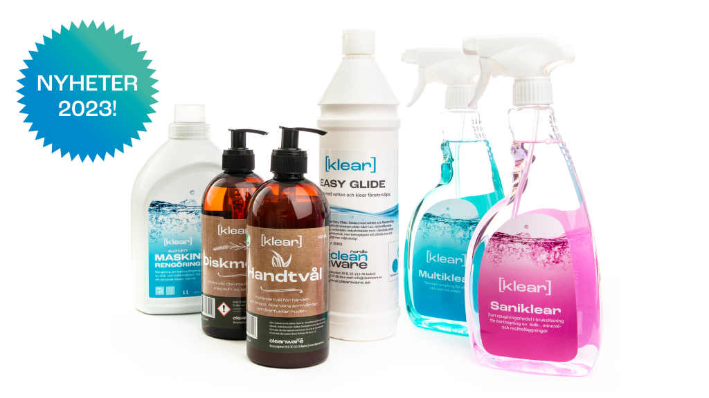 Klear Maskinrengöring Easy Glide Multiklear Saniklear Diskmedel Handtvål
