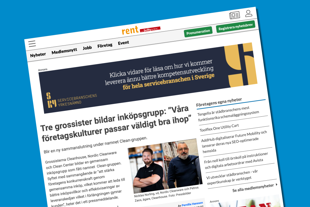 Pressmeddelande CLEAN-gruppen