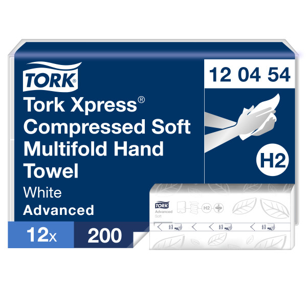 Pappershandduk Tork Xpress H2 Advanced 2-lagers (120454)