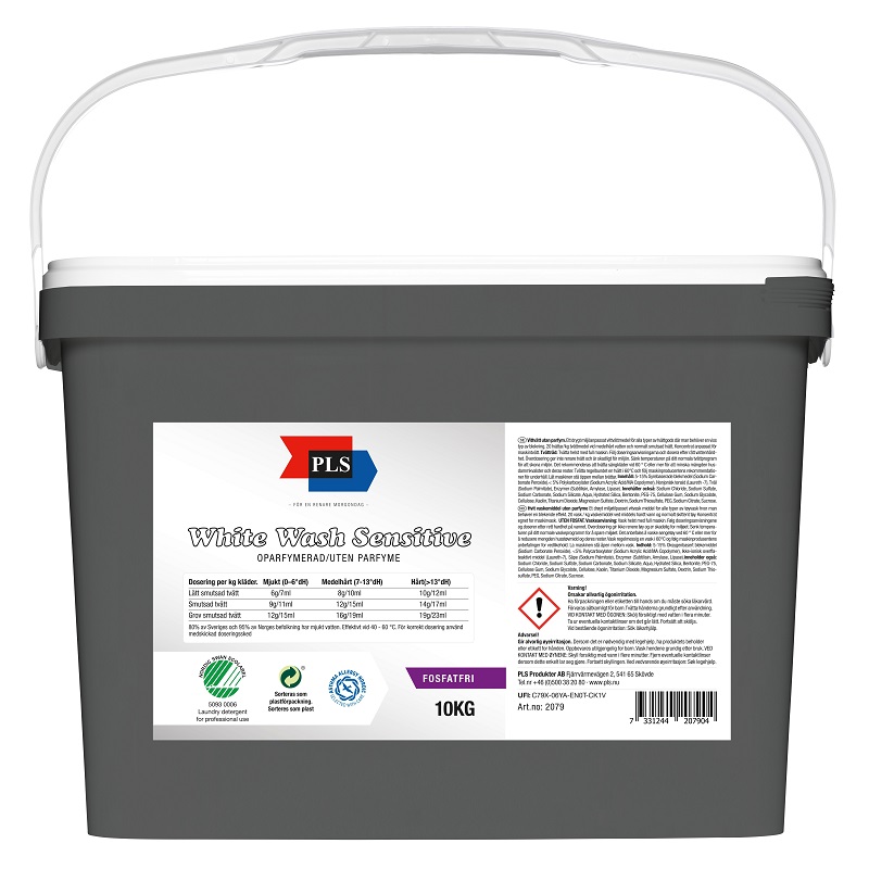 Tvättmedel PLS Vittvätt 10kg
