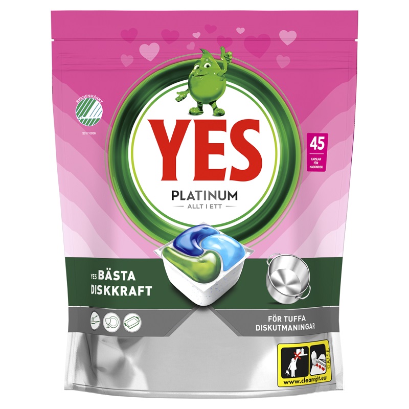 Maskindisk Yes Pink Platinum 45st