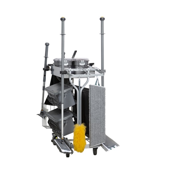 Städvagn Vikan Kontors Rengöringsvagn 40cm Komplett Grå