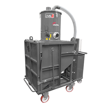 Upptäck Industridammsugare Delfin C600 T150 för effektiv hantering av stora mängder material. Robust och lätt att underhålla.