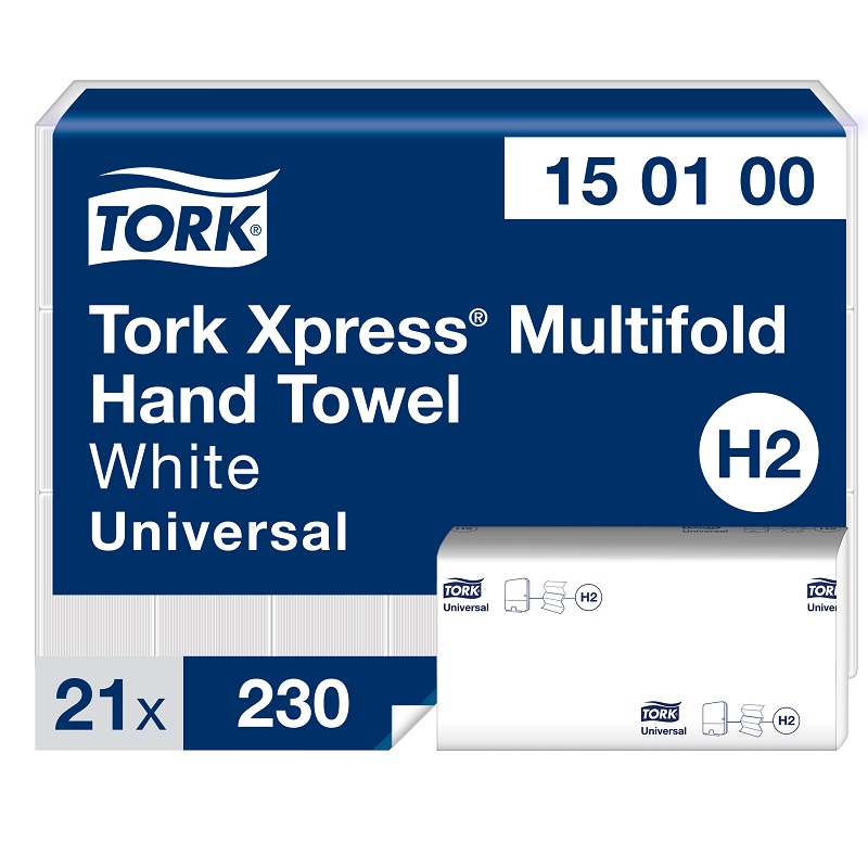 Pappershandduk Tork H2 Universal 2-lager Multifold 4830st