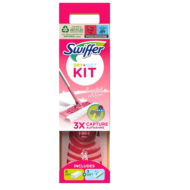 Swiffer Pink Floor Dry & Wet Startkit