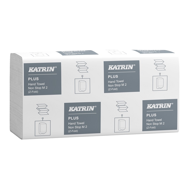 Pappershandduk Katrin Plus M2 Z-vikt 2-lagers Handy Pack 99320