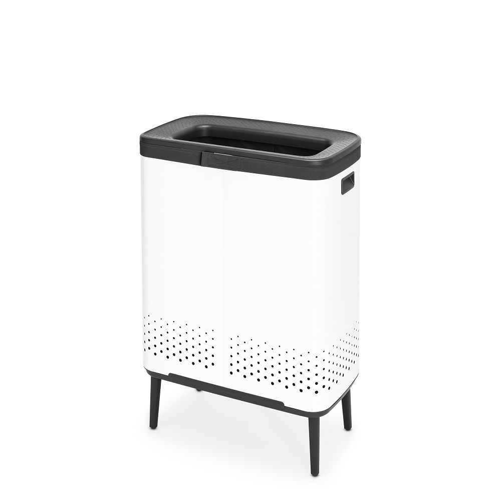 Tvättkorg Brabantia BO HI 2x45L Vit