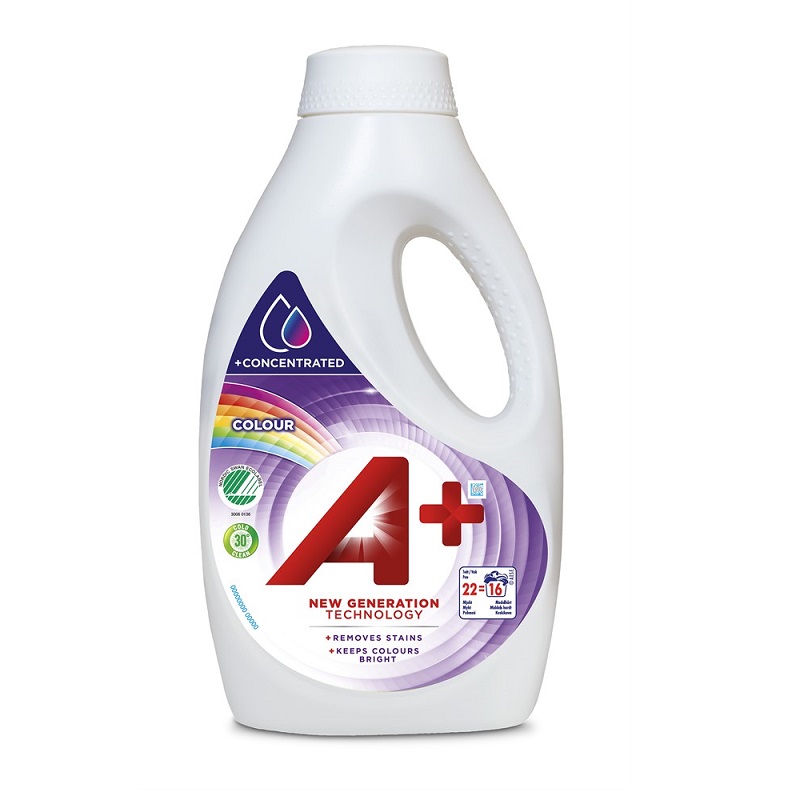 Tvättmedel A+ Colour Flytande 880ml