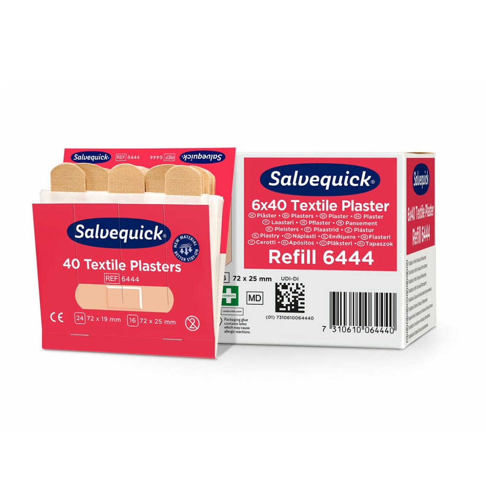 Salvequick Textil Plåster 6x40st Ref:6444